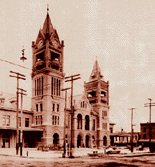 downtown  Houston circa early 1900s