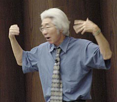 photograph of Ronald Takaki on stage