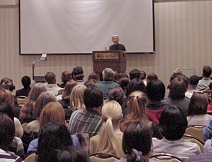 photograph of Ronald Takaki and audience