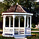 photograph of a bandstand