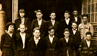 a class of students from the Waverly Institute circa 1880s