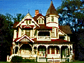 photograph of the Downes Aldrich house in Crockett, built in 1893