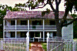 Fanthorp Inn, two storey building that was one of the first stage stops in Texas