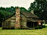 Millers Crossing log cabin circa 1820s